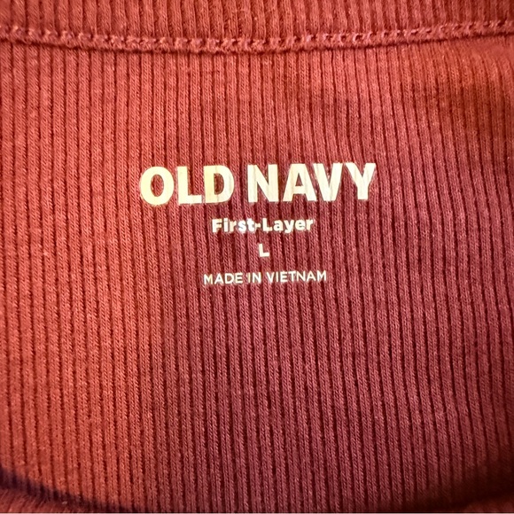 Old Navy | First-Layer Rib Knit Tank Tops, White and Maroon - Picture 6 of 11